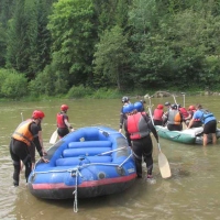 Teambuilding rafting